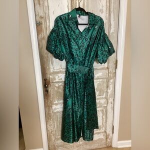 N by Nancy leopard dress - there is a hole in the back near the hem! - 2XL